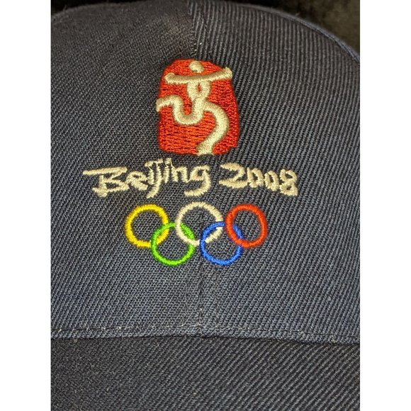 Beijing 2008 Summer Olympics Baseball Cap Hat Dark Blue - Picture 3 of 10